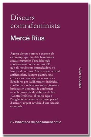 Discurs contrafeminista | 9788418618758 | Rius Santamaria, Mercè | Llibres.cat | Llibreria online en català | La Impossible Llibreters Barcelona