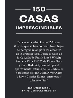 150 casas imprescindibles | 9788419043641 | Gigou, Jacinthe/Demeulemeester, Thijs | Llibres.cat | Llibreria online en català | La Impossible Llibreters Barcelona