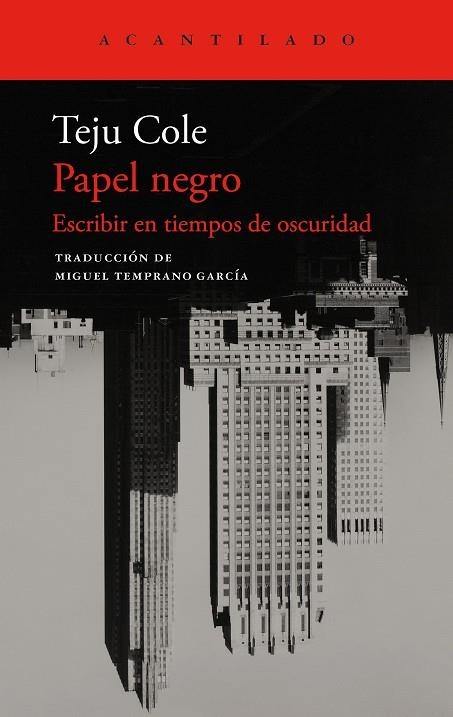 Papel negro | 9788419958570 | Cole, Teju | Llibres.cat | Llibreria online en català | La Impossible Llibreters Barcelona