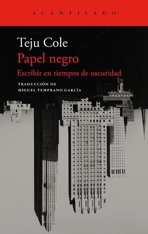 Papel negro | 9788419958570 | Cole, Teju | Llibres.cat | Llibreria online en català | La Impossible Llibreters Barcelona