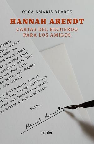 Hannah Arendt. Cartas del recuerdo para los amigos | 9788425451294 | Amarís Duarte, Olga | Llibres.cat | Llibreria online en català | La Impossible Llibreters Barcelona