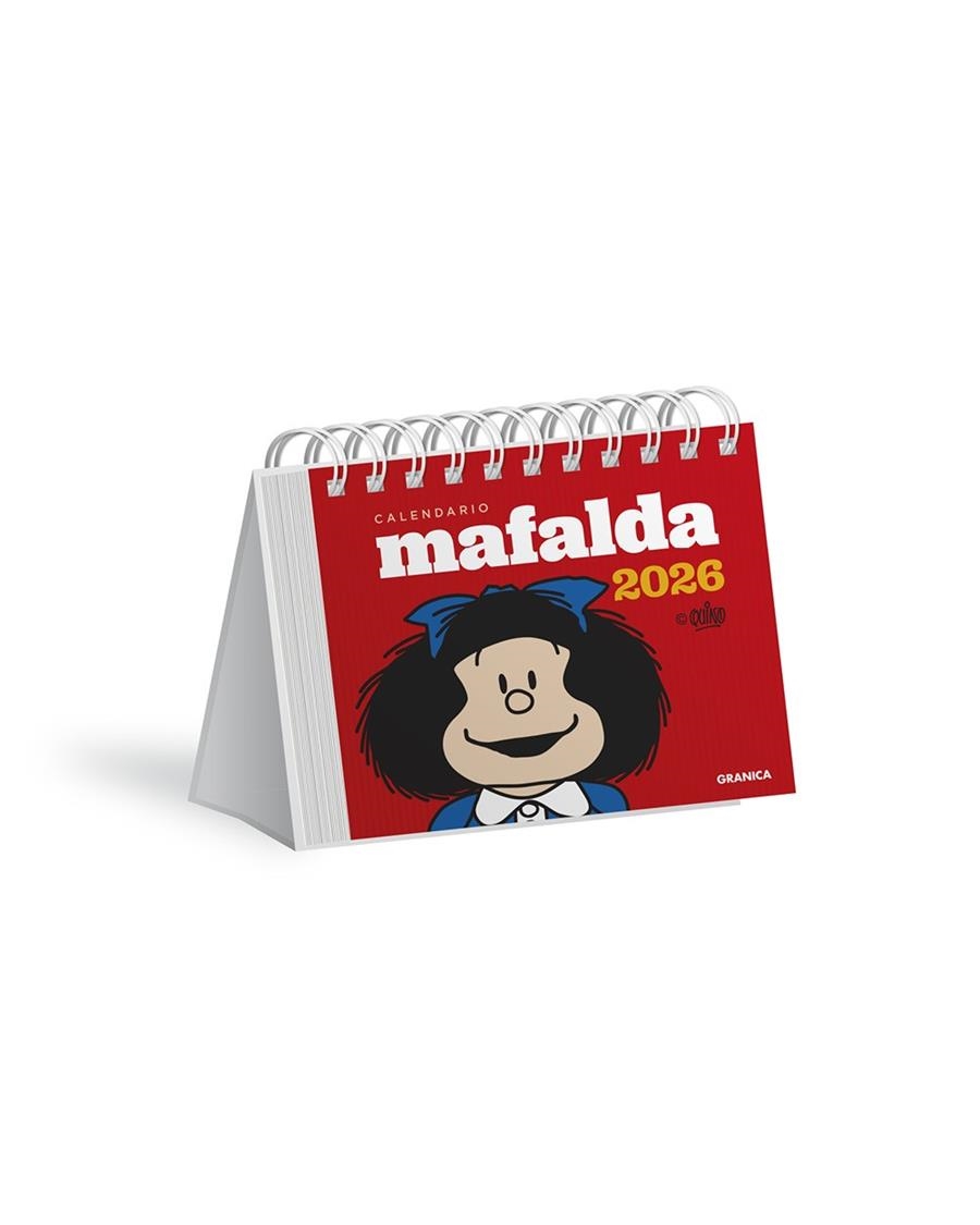 Mafalda 2026, Calendario Escritorio Rojo | 9786316693181 | Quino | Llibres.cat | Llibreria online en català | La Impossible Llibreters Barcelona