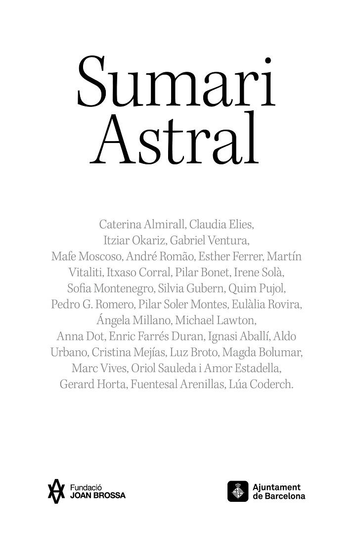 Sumari Astral | 9788491566397 | Varios autores | Llibres.cat | Llibreria online en català | La Impossible Llibreters Barcelona