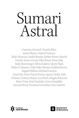 Sumari Astral | 9788491566397 | Varios autores | Llibres.cat | Llibreria online en català | La Impossible Llibreters Barcelona