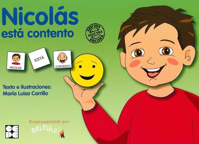 Pictogramas: Nicolás está contento | 9788478695744 | Carrillo Rojo, María Luisa | Llibres.cat | Llibreria online en català | La Impossible Llibreters Barcelona