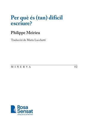 Per què és (tan) difícil escriure? | 9791399004519 | Meirieu, Philippe/Lucchetti, Maria | Llibres.cat | Llibreria online en català | La Impossible Llibreters Barcelona
