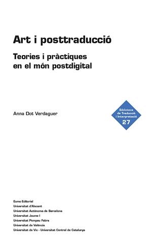 Art i posttraducció | 9788497668262 | Dot, Anna | Llibres.cat | Llibreria online en català | La Impossible Llibreters Barcelona