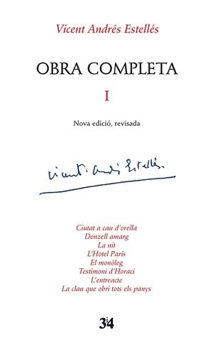 Obra completa, 1 | 9788416789634 | Estellés, Vicent Andrés | Llibres.cat | Llibreria online en català | La Impossible Llibreters Barcelona