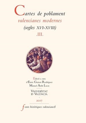 Cartes de poblament valencianes modernes (segles XVI-XVIII).  Vol III | 9788491342533 | AAVV | Llibres.cat | Llibreria online en català | La Impossible Llibreters Barcelona