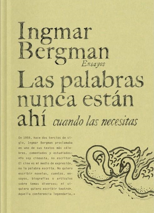 Las palabras nunca están ahí cuando las necesitas | 9788419737458 | Bergman, Ingmar | Llibres.cat | Llibreria online en català | La Impossible Llibreters Barcelona