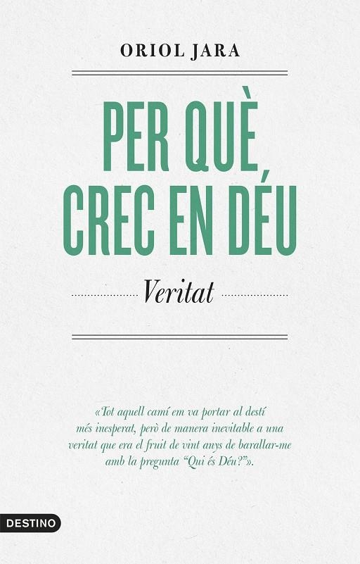 Per què crec en Déu | 9788419734303 | Jara, Oriol | Llibres.cat | Llibreria online en català | La Impossible Llibreters Barcelona