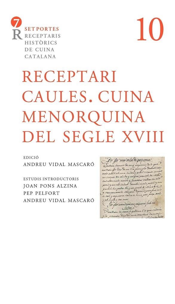 Receptari Caules. Cuina Menorquina del segle XVIII | 9788416726349 | Llibres.cat | Llibreria online en català | La Impossible Llibreters Barcelona