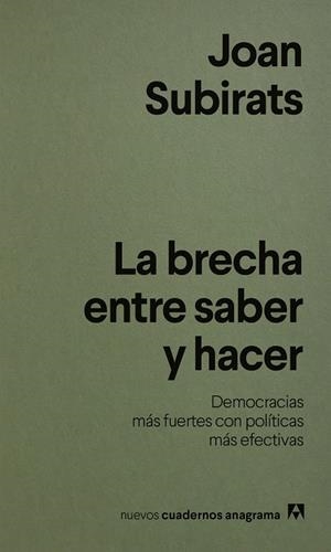 La brecha entre saber y hacer | 9788433949004 | Subirats, Joan | Llibres.cat | Llibreria online en català | La Impossible Llibreters Barcelona