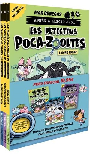 Pack Aprèn a llegir amb... Els detectius Poca-zooltes!  7,8 i 9: En lletra MAJÚS | 9791387782955 | Benegas, Mar | Llibres.cat | Llibreria online en català | La Impossible Llibreters Barcelona