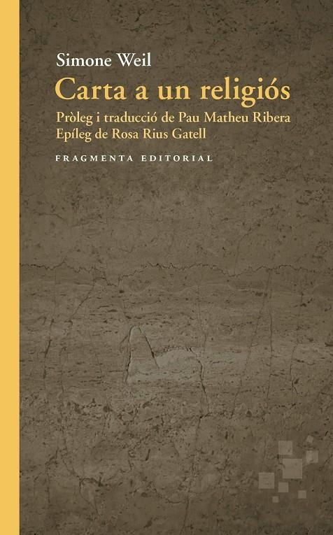 Carta a un religiós | 9791387548339 | Weil, Simone | Llibres.cat | Llibreria online en català | La Impossible Llibreters Barcelona