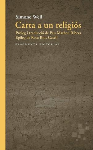 Carta a un religiós | 9791387548339 | Weil, Simone | Llibres.cat | Llibreria online en català | La Impossible Llibreters Barcelona