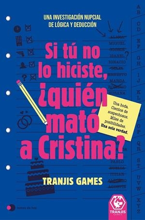 Si tú no lo hiciste, ¿quién mató a Cristina? | 9791388279249 | Tranjis Games | Llibres.cat | Llibreria online en català | La Impossible Llibreters Barcelona