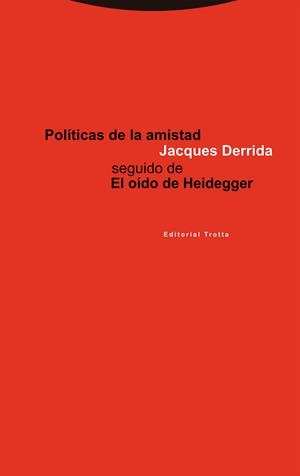 POLITICAS DE LA AMISTAD | 9788481642346 | DERRIDA, JACQUES | Llibres.cat | Llibreria online en català | La Impossible Llibreters Barcelona